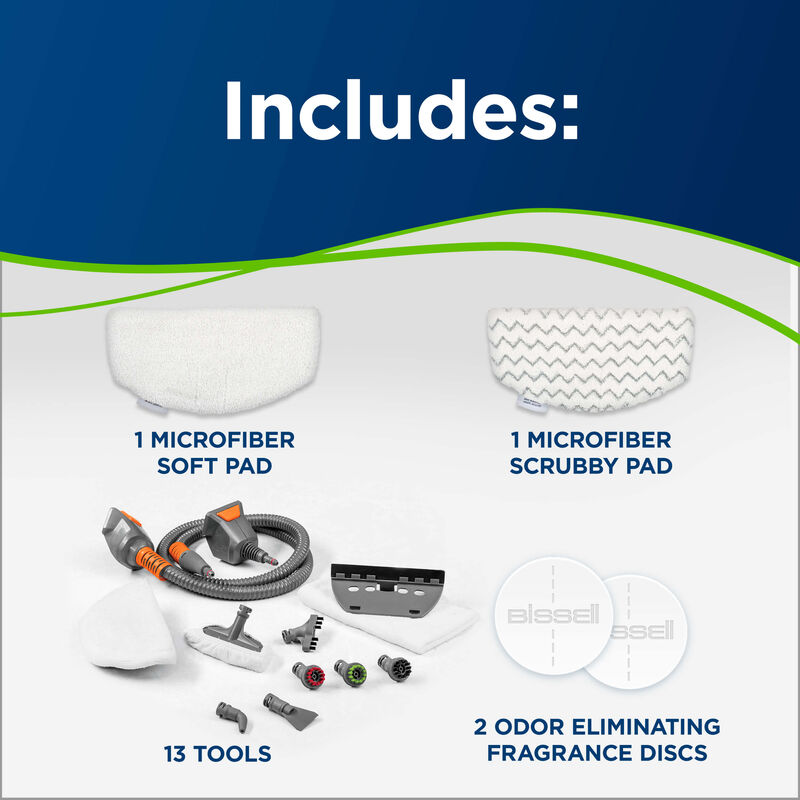 Powerfresh Pet Lift-Off Steam Mop What's Included